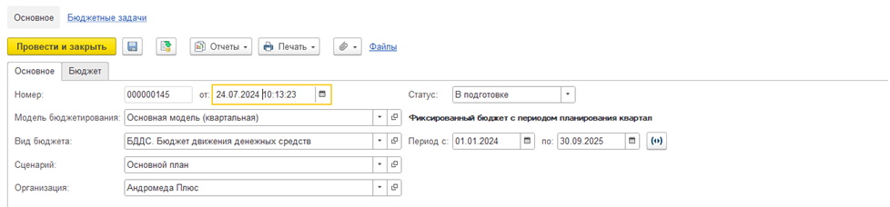 Экземпляр бюджета 6